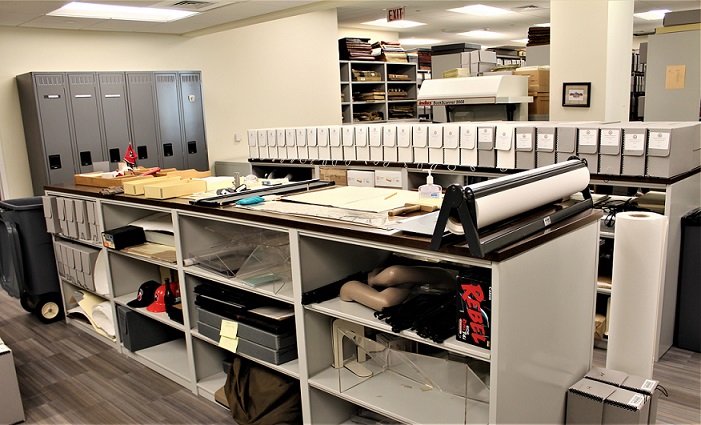 View of Archives workroom 