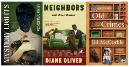 book covers: Mystery Lights, Neighbors, Old Crimes