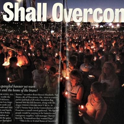 Page from Newsweek magazine, from September 2001