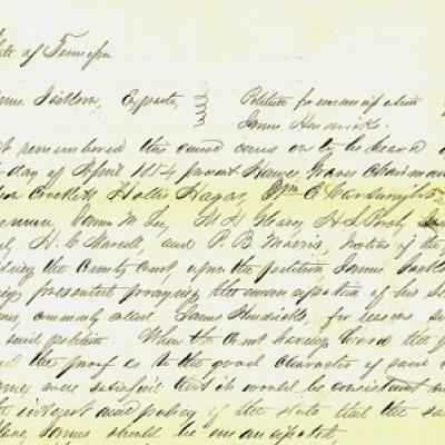 Emancipation Records for James Hendricks
