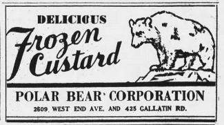 1932 ad for the Polar Bear Corporation from the Tennessean