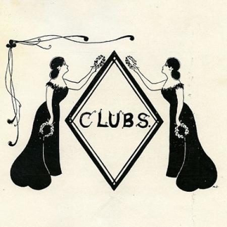 From the Nashville College of Young Ladies 1899 yearbook, cover page for clubs